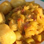 Schmorgurken mit Pellkartoffeln