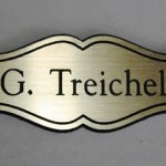 selbstklebendes Türschild mit Gravur